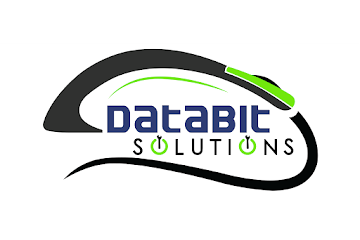 a logo for databit solutions is shown on a white background .