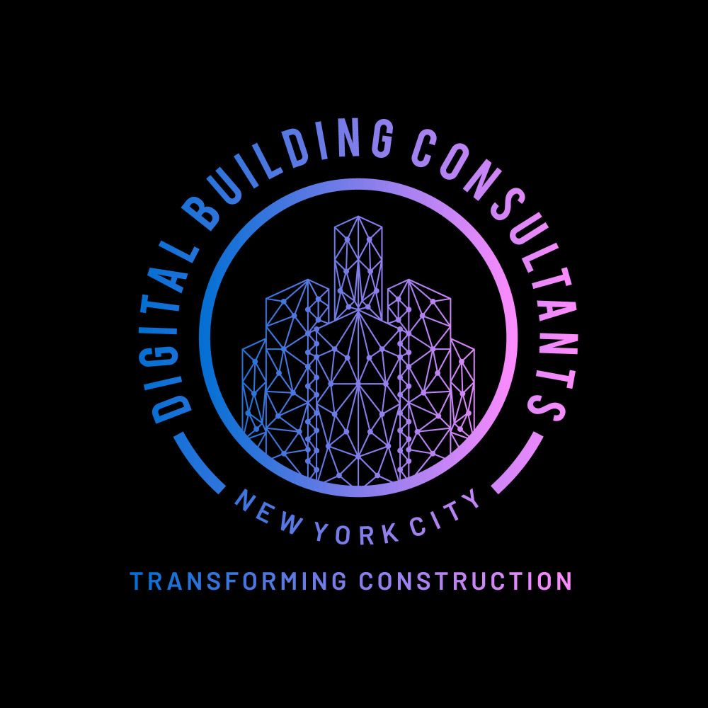 A logo for digital building consultants new york city