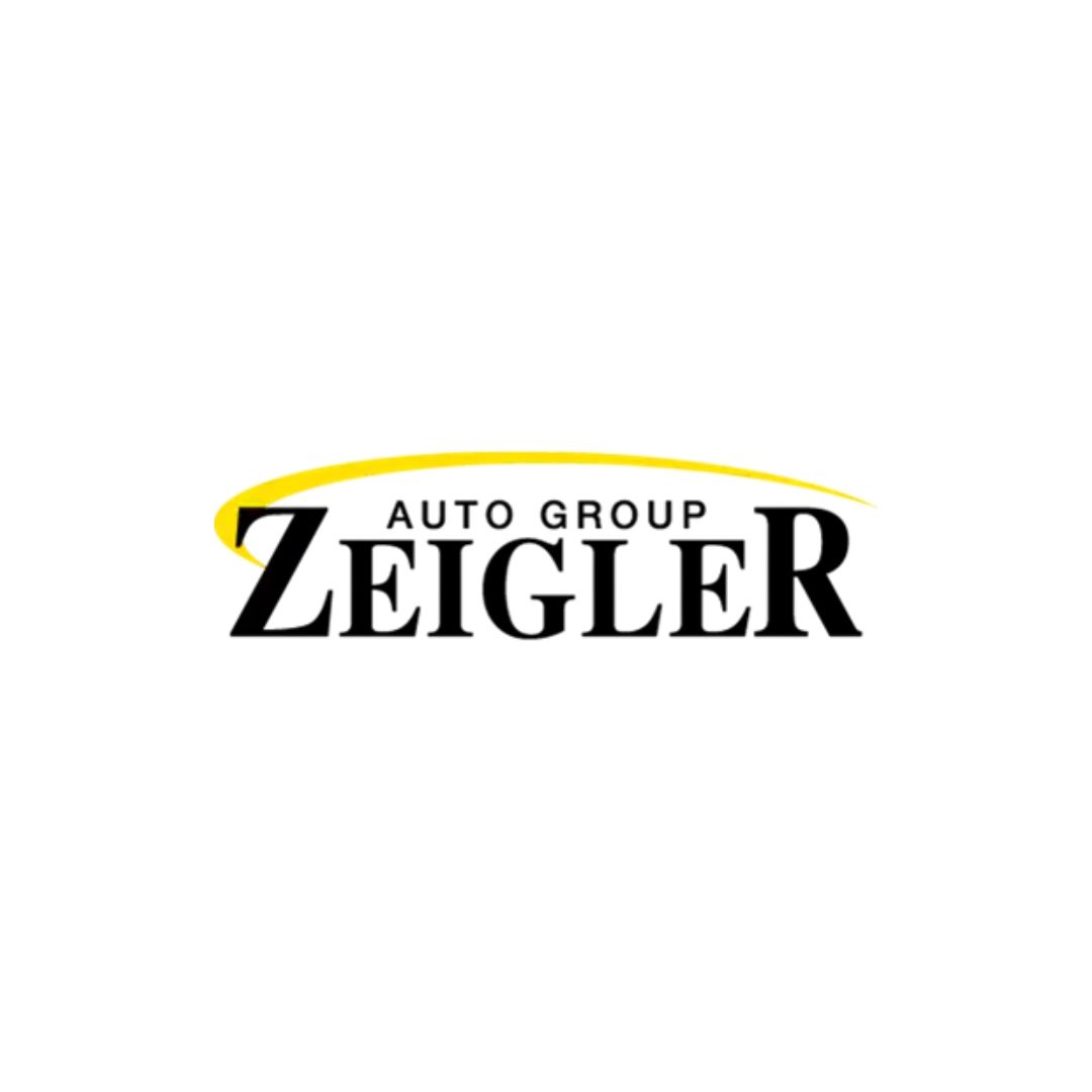 Zeigler Auto Group logo in black with a yellow arc above it