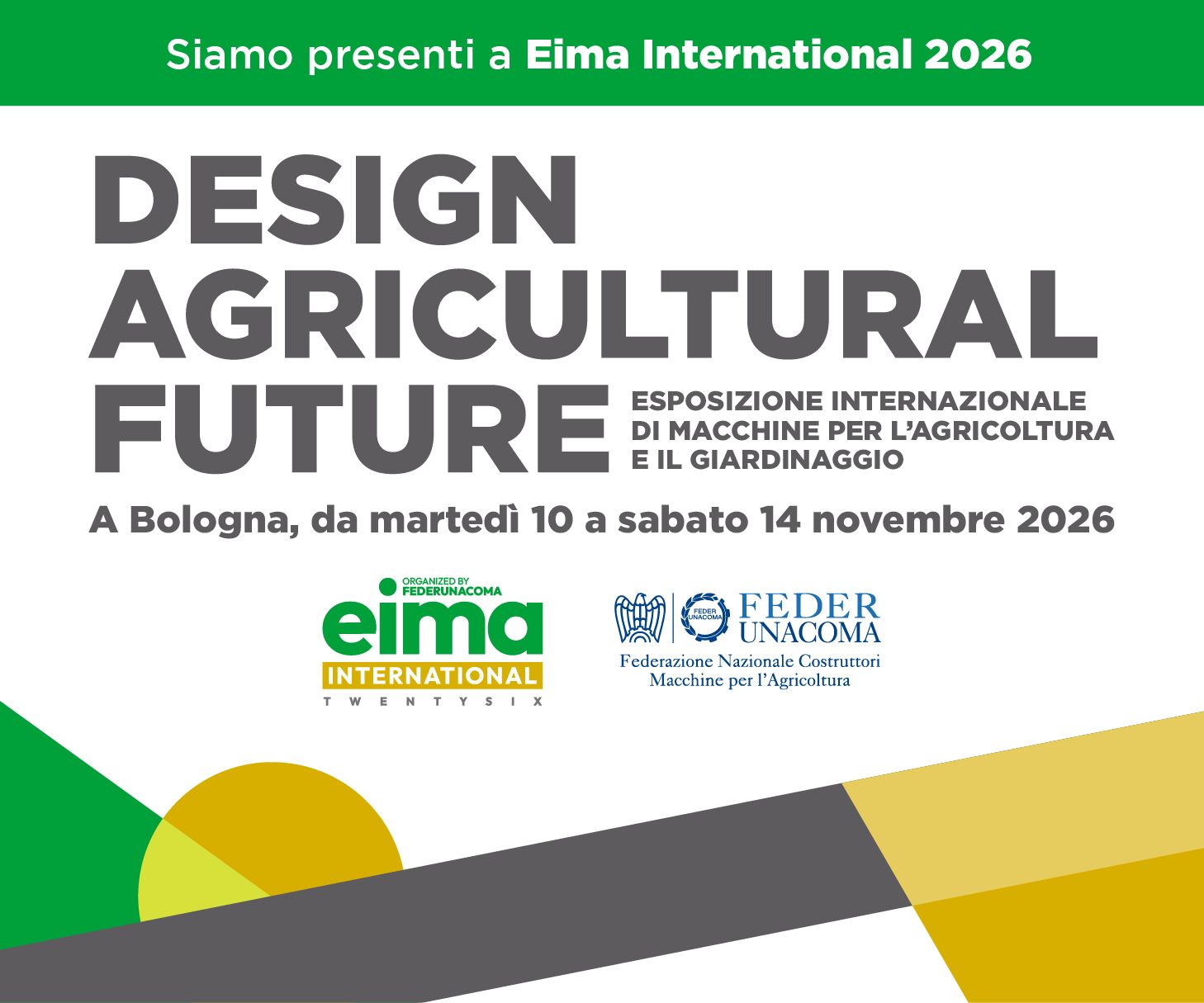 Bassi Seminatrici è presenta a Eima International 2026
