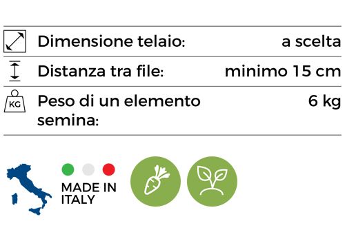 Seminatrici di precisione manuali e semoventi