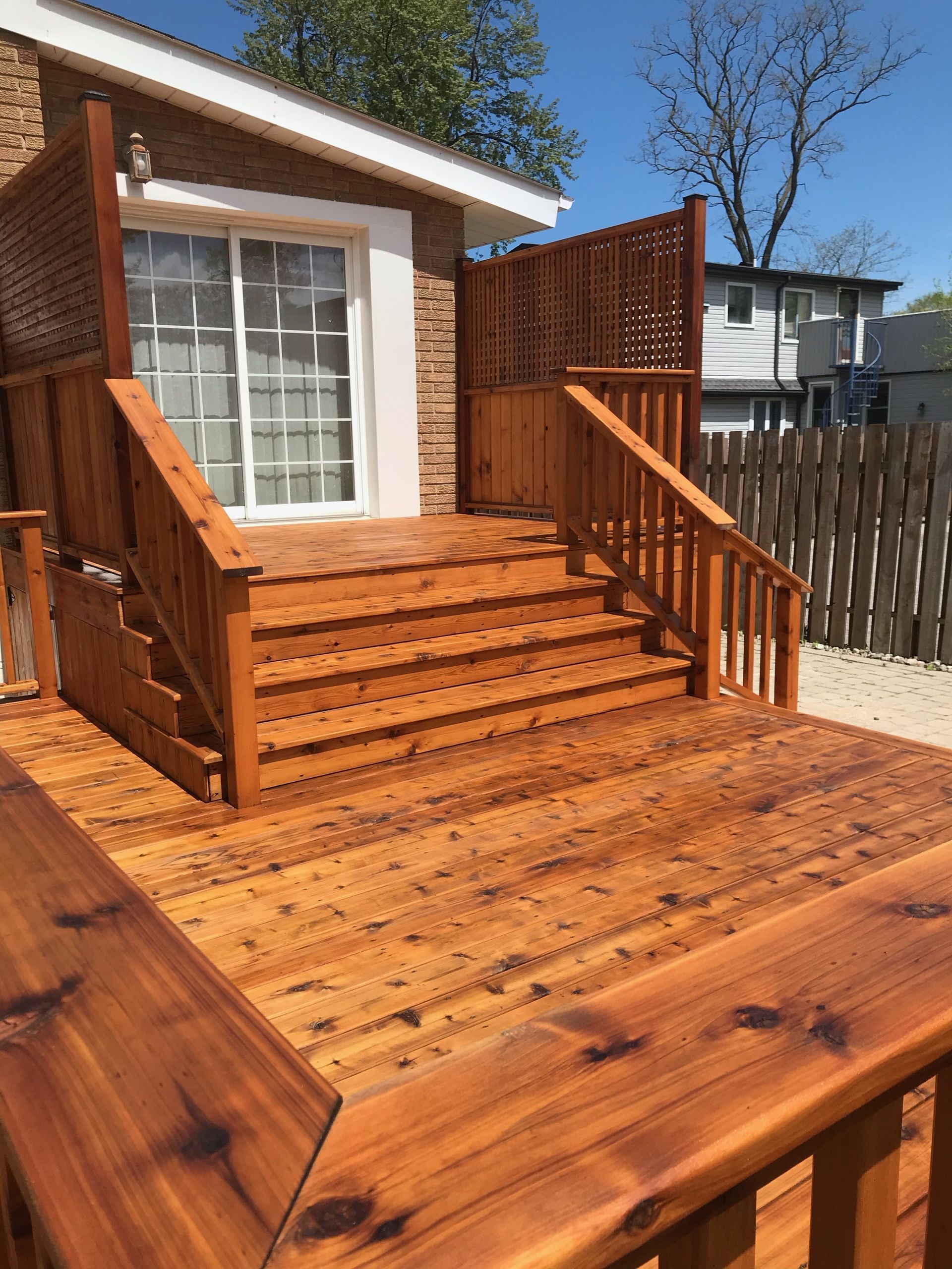Cedar decking example from P3’s decking service collection