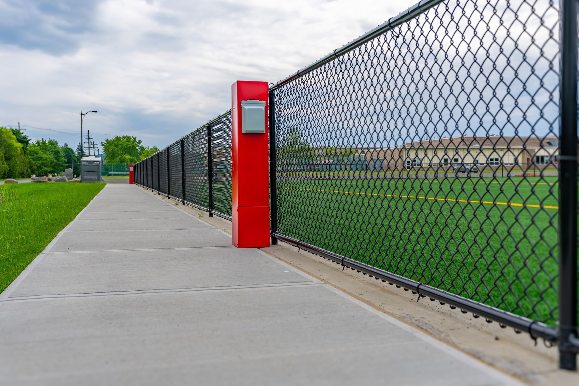 Aluminum fence example from P3’s fencing service collection