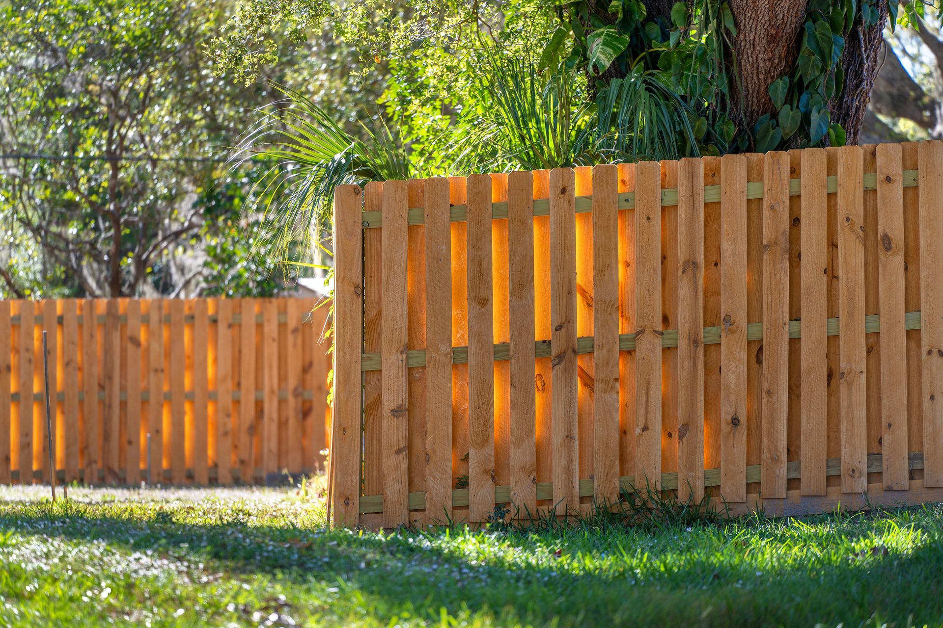 Wood fence example from P3’s fencing service collection