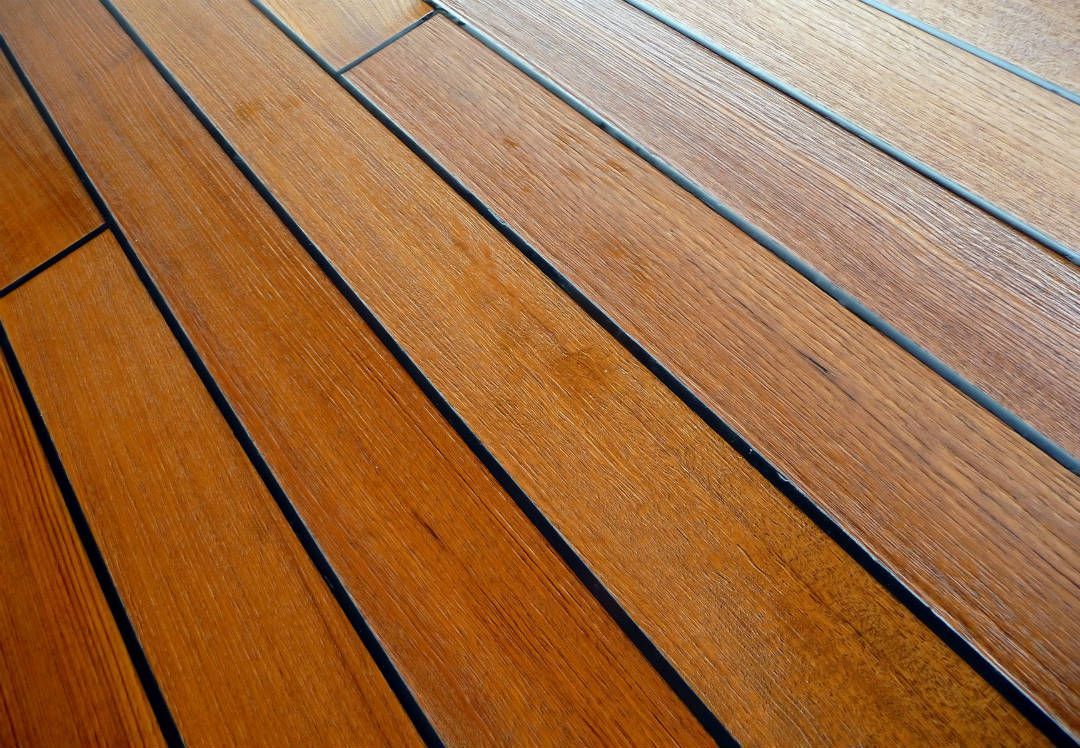 Teak and hardwood decking example from P3’s decking service collection