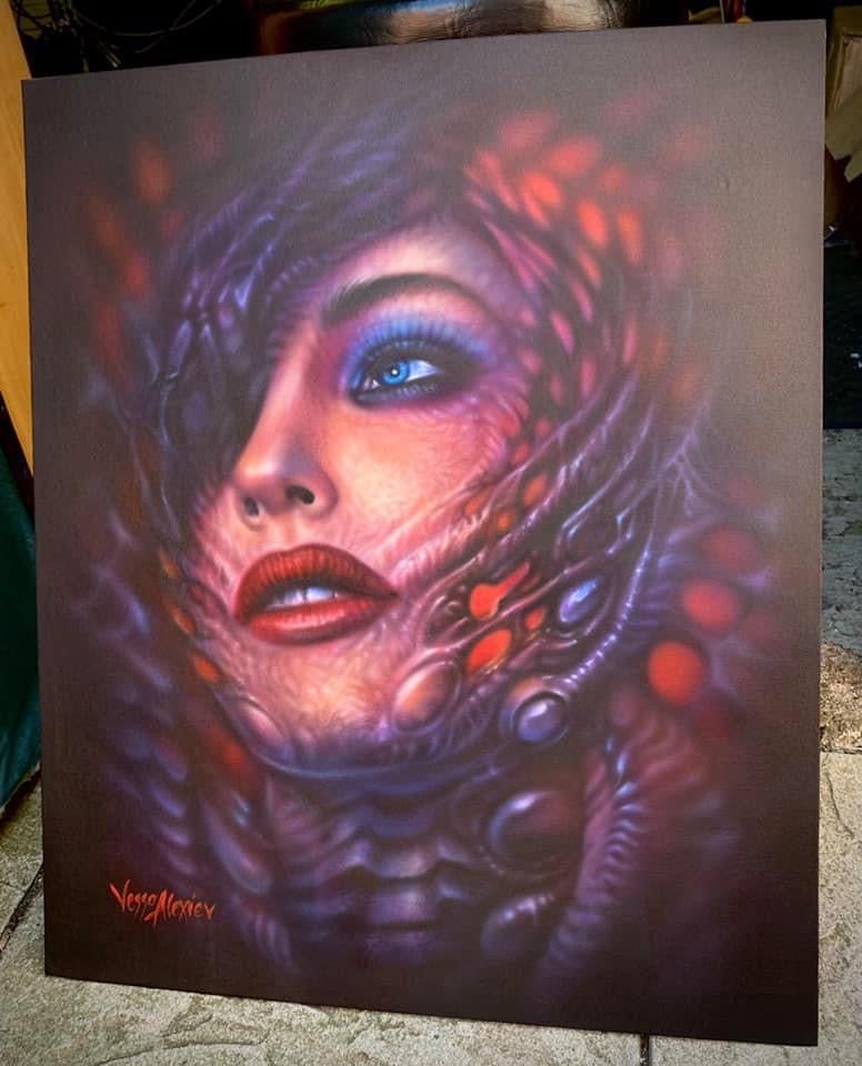 Bioorganic Lady Canvas