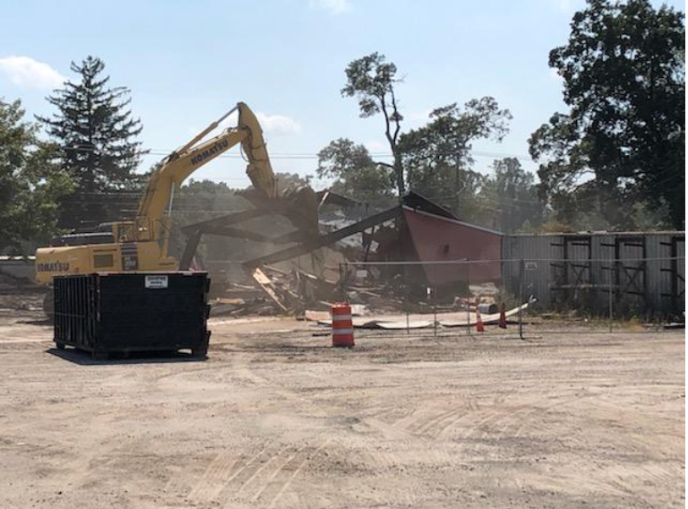 Commercial property building demolition followed by remediation
