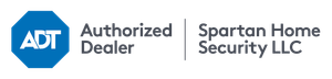 The logo for Spartan Home Security in Rancho Viejo, TX - an authorized dealer of ADT