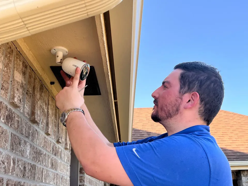 A home security installation in Rancho Viejo, TX by Spartan Home Security