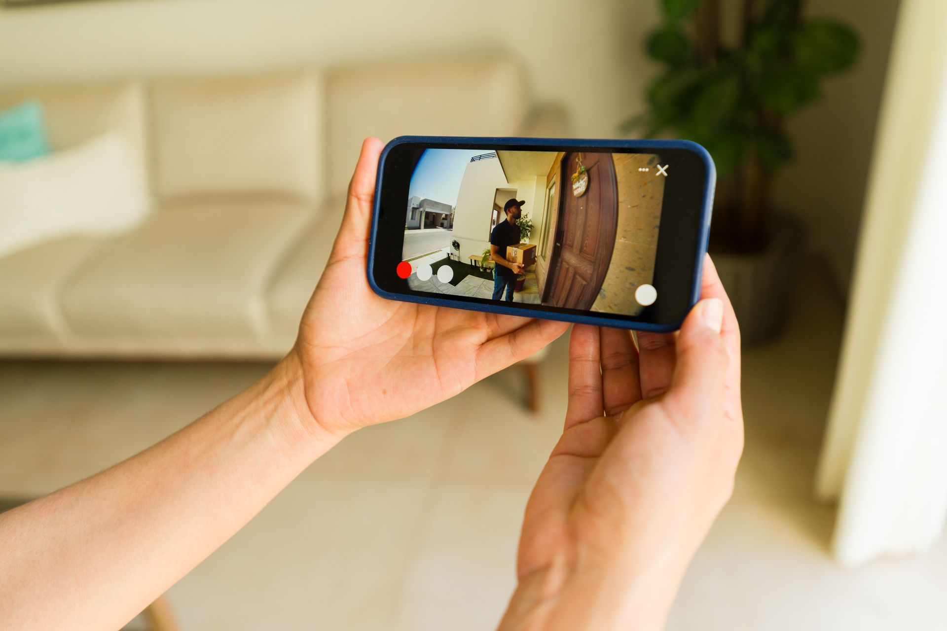 A doorbell installation in Rancho Viejo, TX by Spartan Home Security