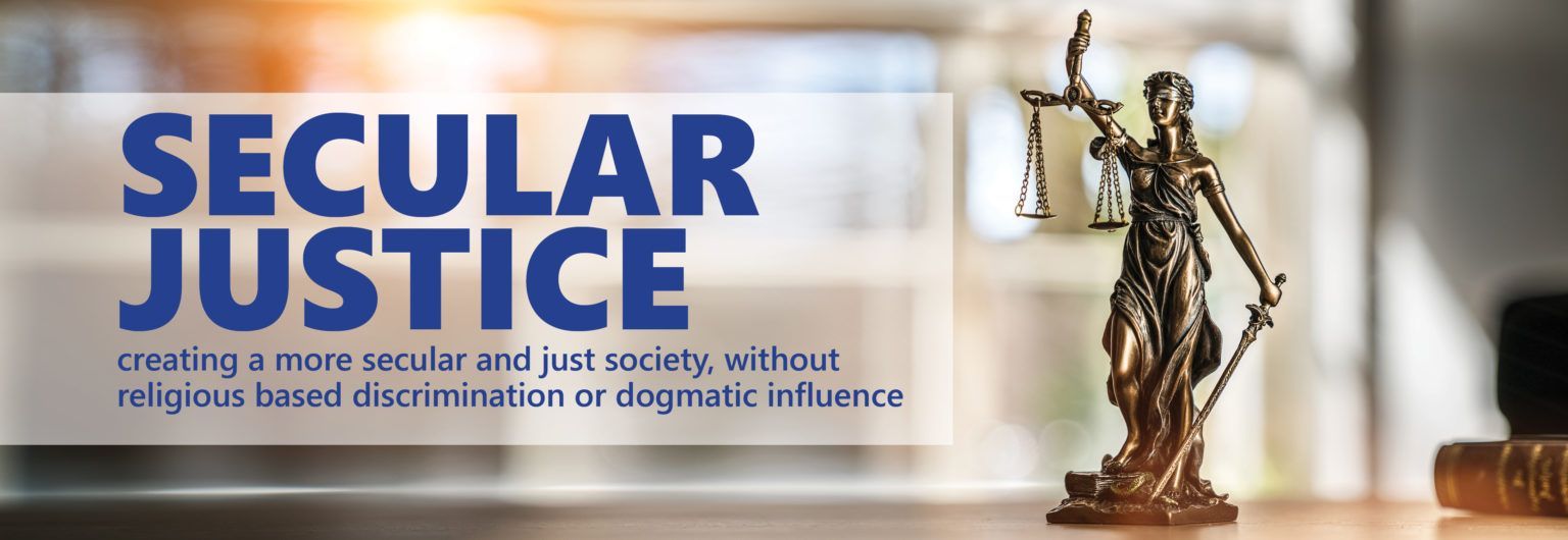 secular justice masthead
