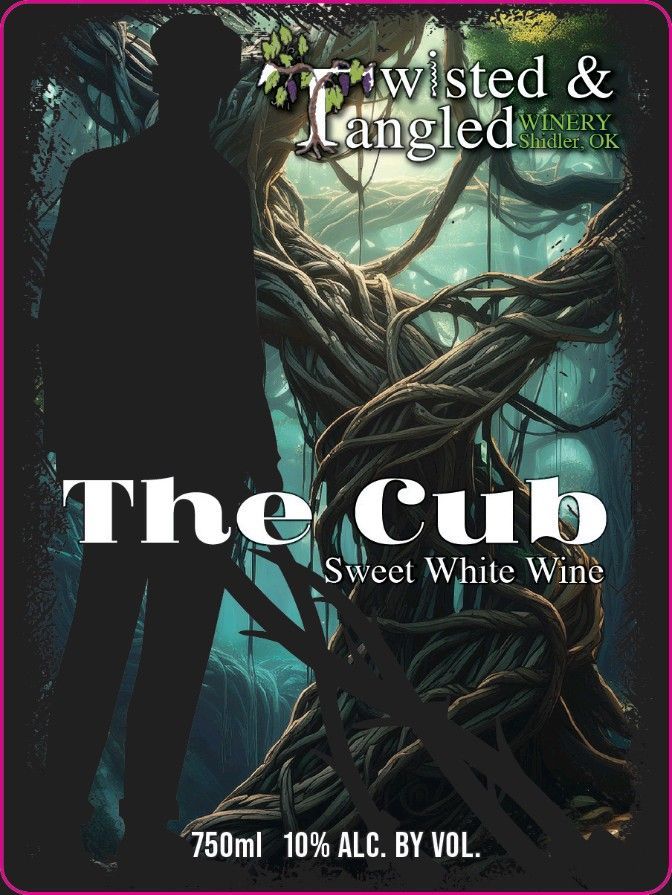 A label for a sweet white wine called the cub