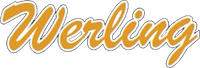"Werling" in stylized yellow script with a white border.