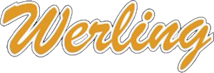 "Werling" in stylized yellow script with a white border.