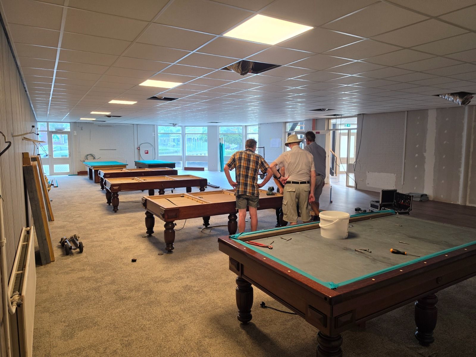Biljarttafels verhuizen