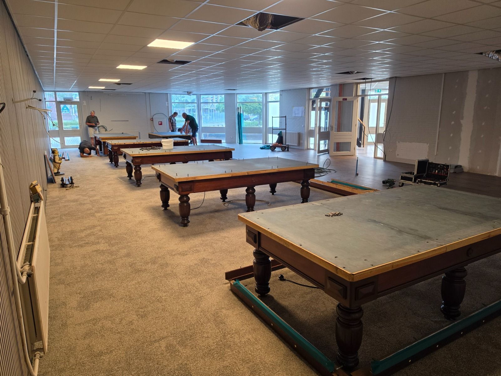 Biljarttafels verhuizen