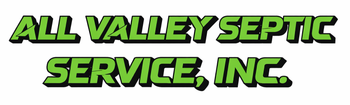 All Valley Septic Service, Inc. logo in green and black text