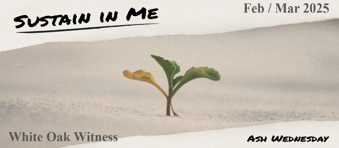 A poster that says ' sustain in me ' on it