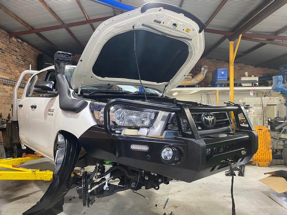 Close Up View Of Vehicle Repairing — Towing Service In Nyngan, NSW