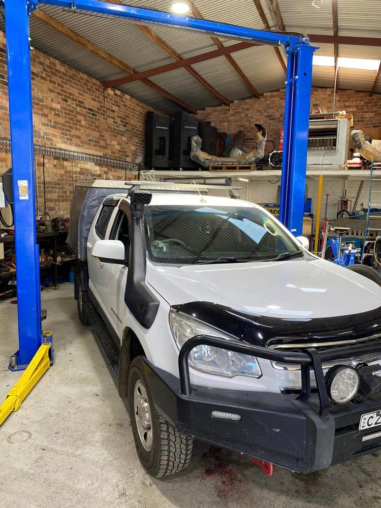 Front View Of Pick Up In Workshop — Towing Service In Narromine, NSW