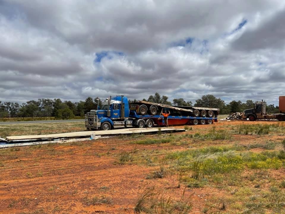 Blue Tow Truck With Cloudy Background — Towing Service In Coonabarabran, NSW