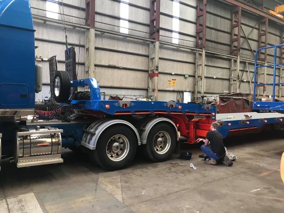 Mechanics Checking The Truck — Towing Service In Coonabarabran, NSW