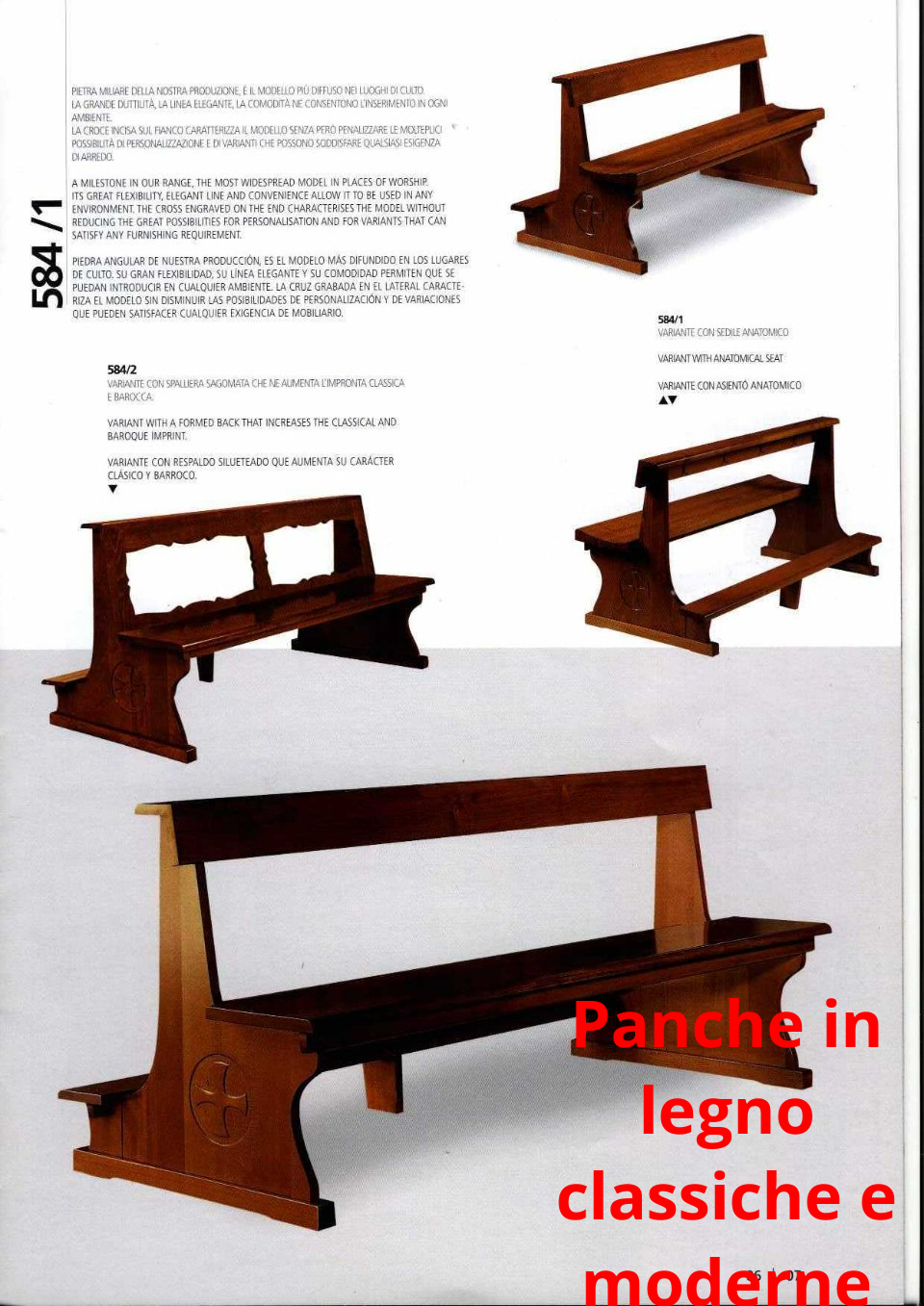 Panca di una chiesa