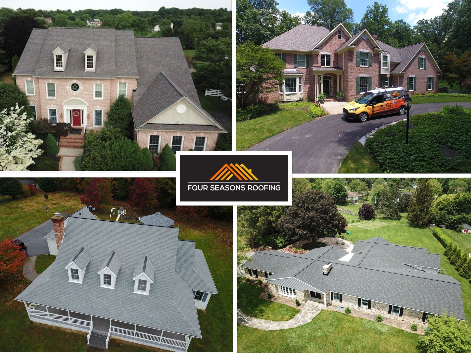 Finished Roofing Jobs in Owings Mills, MD completed by Local Roofer Four Seasons Roofing