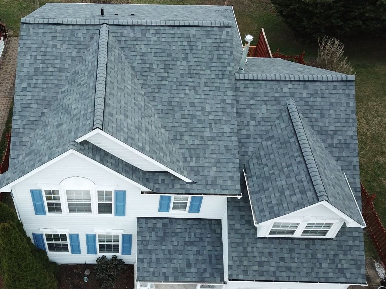 New roof with upgraded flashing and waterproof underlayment for storm protection