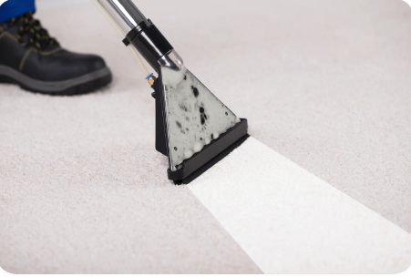Carpet being Steam Cleaned