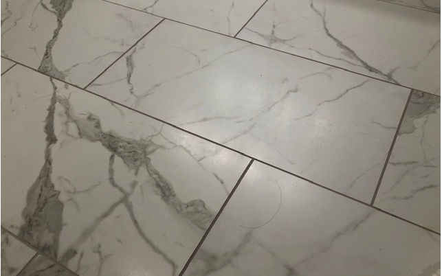 White porcelain tile