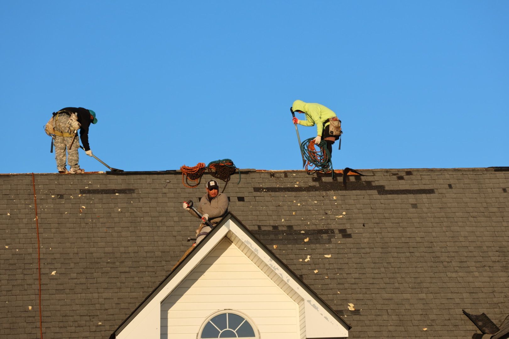 Tifton steep roof tear-off and shingle replacement