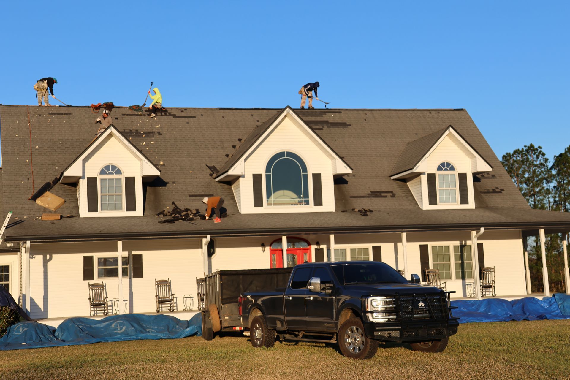 Ashburn home roof replacement and debris removal