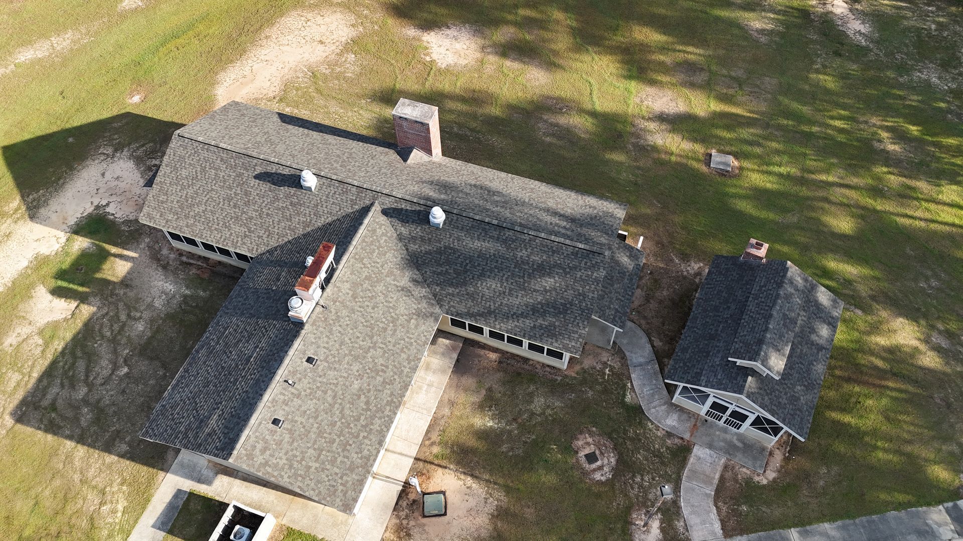 Residential shingle roof installation in Sylvester
