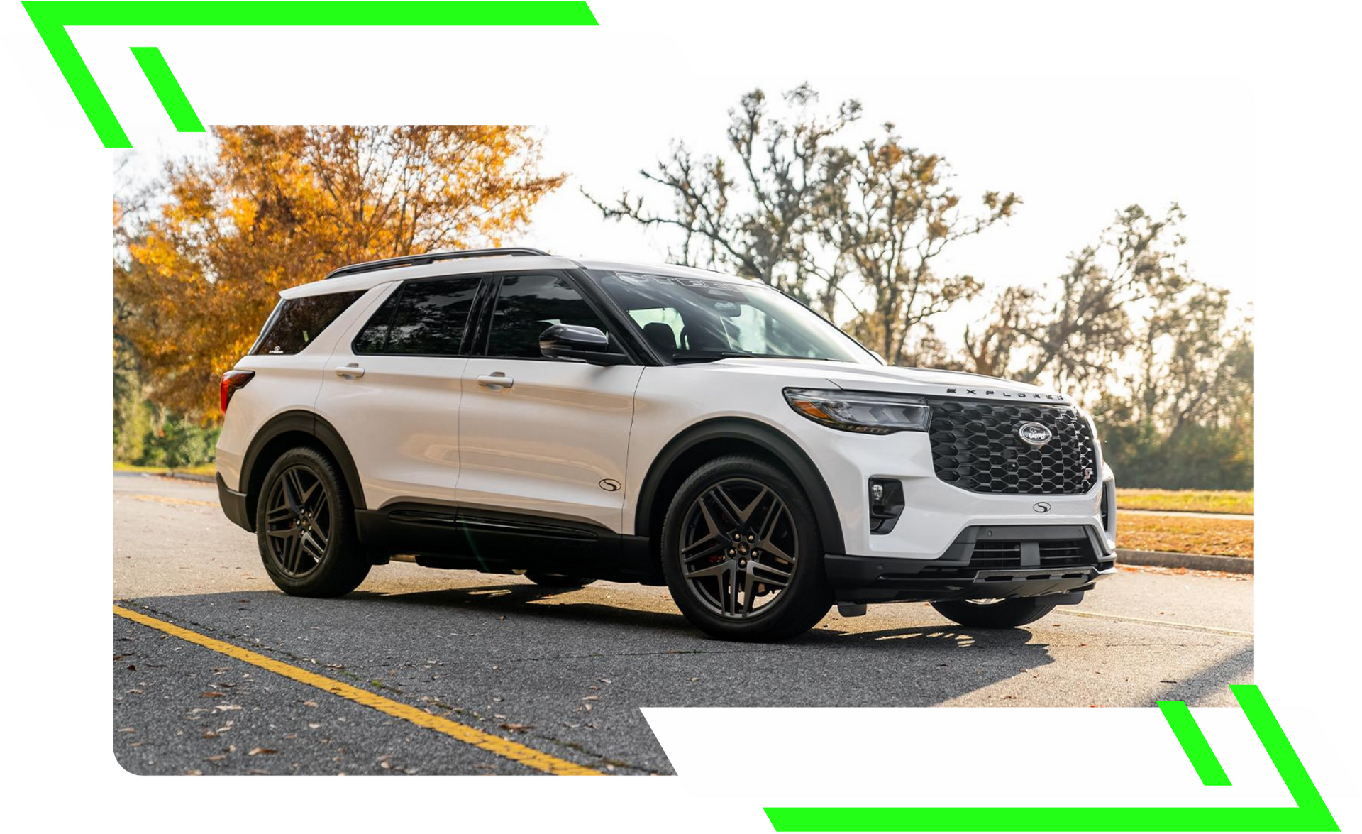 Ford explorer on dynamometer machine