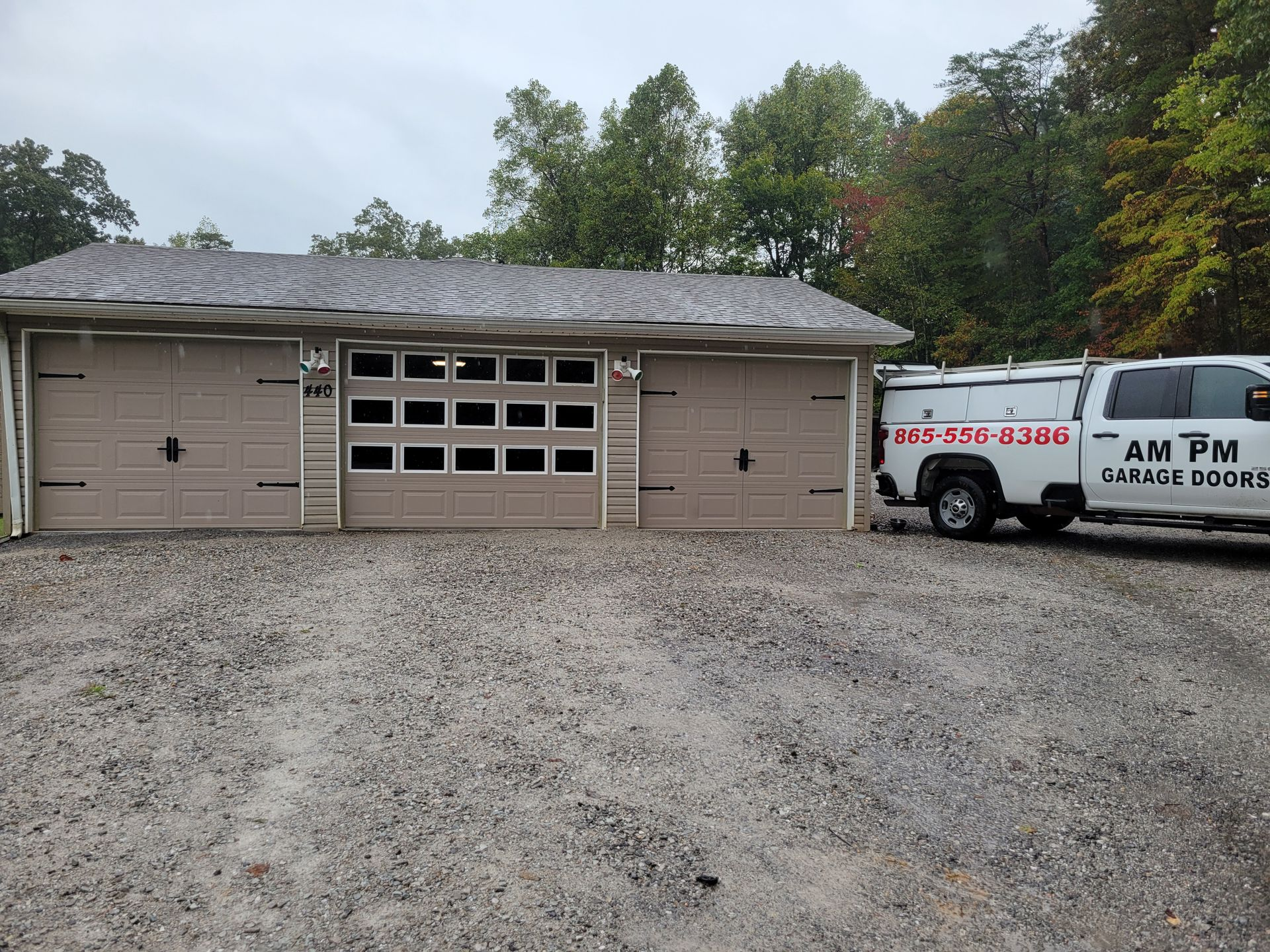 Garage door cable repair in Powell
