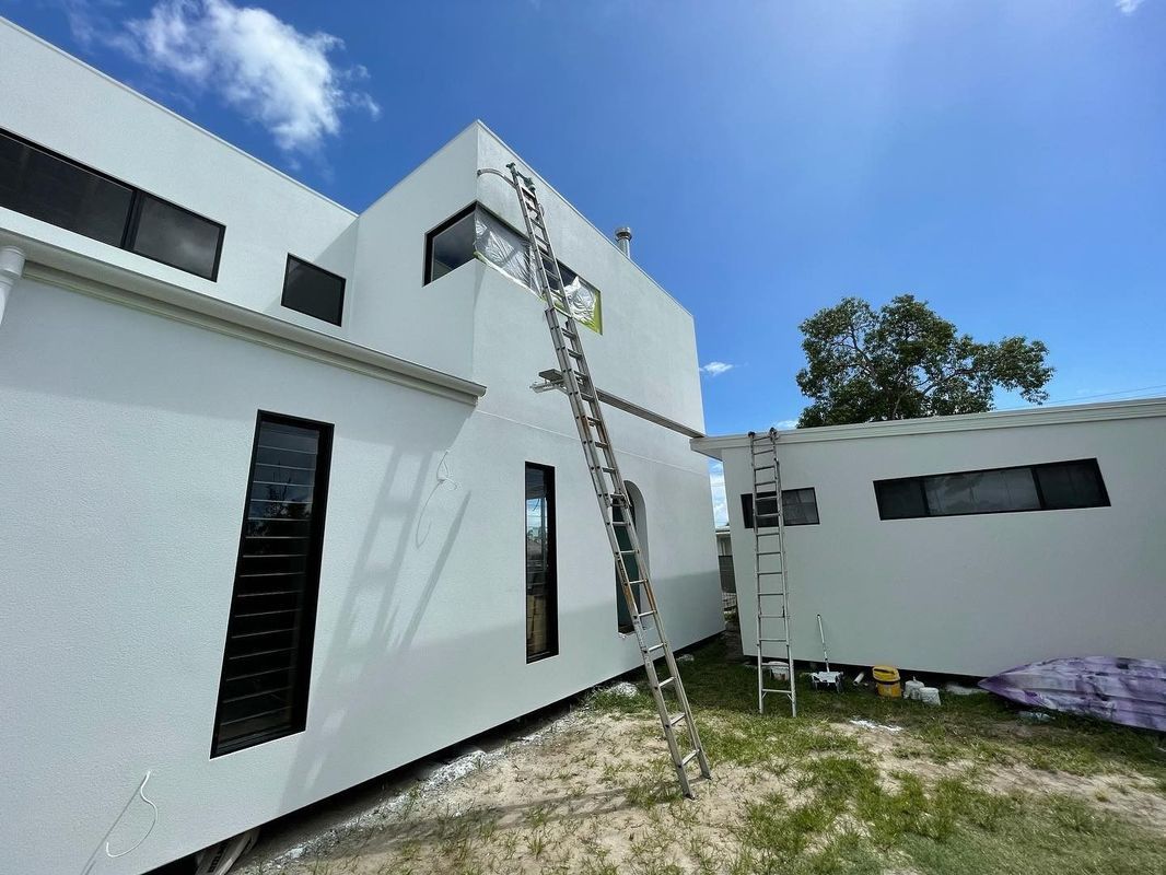 Interior House Roof Painted White — All Coast Painting in Tweed Heads South, NSW