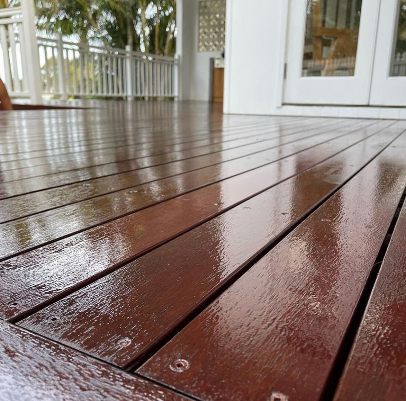 Residential House Deck after Restain — All Coast Painting in Tweed Heads South, NSW