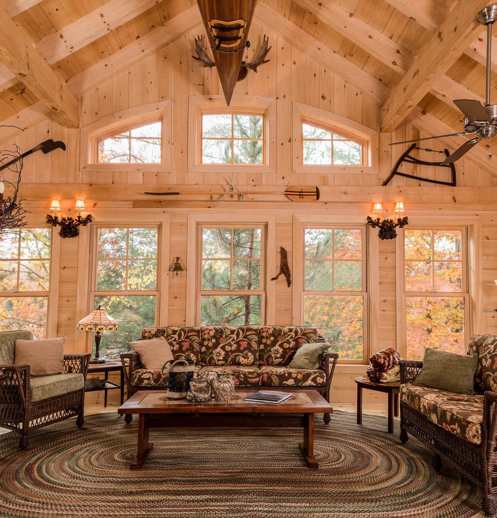 Wood panelled Muskoka Room