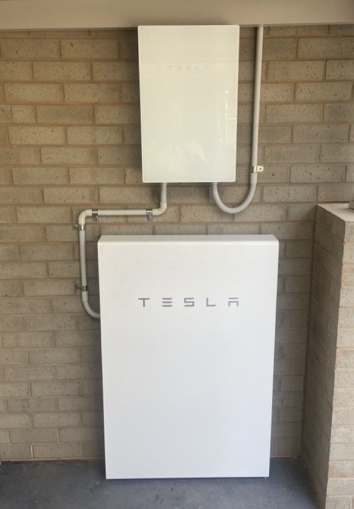 A Room Filled with Lots of Blue Batteries on Shelves | Mildura, VIC | Mildura Solar