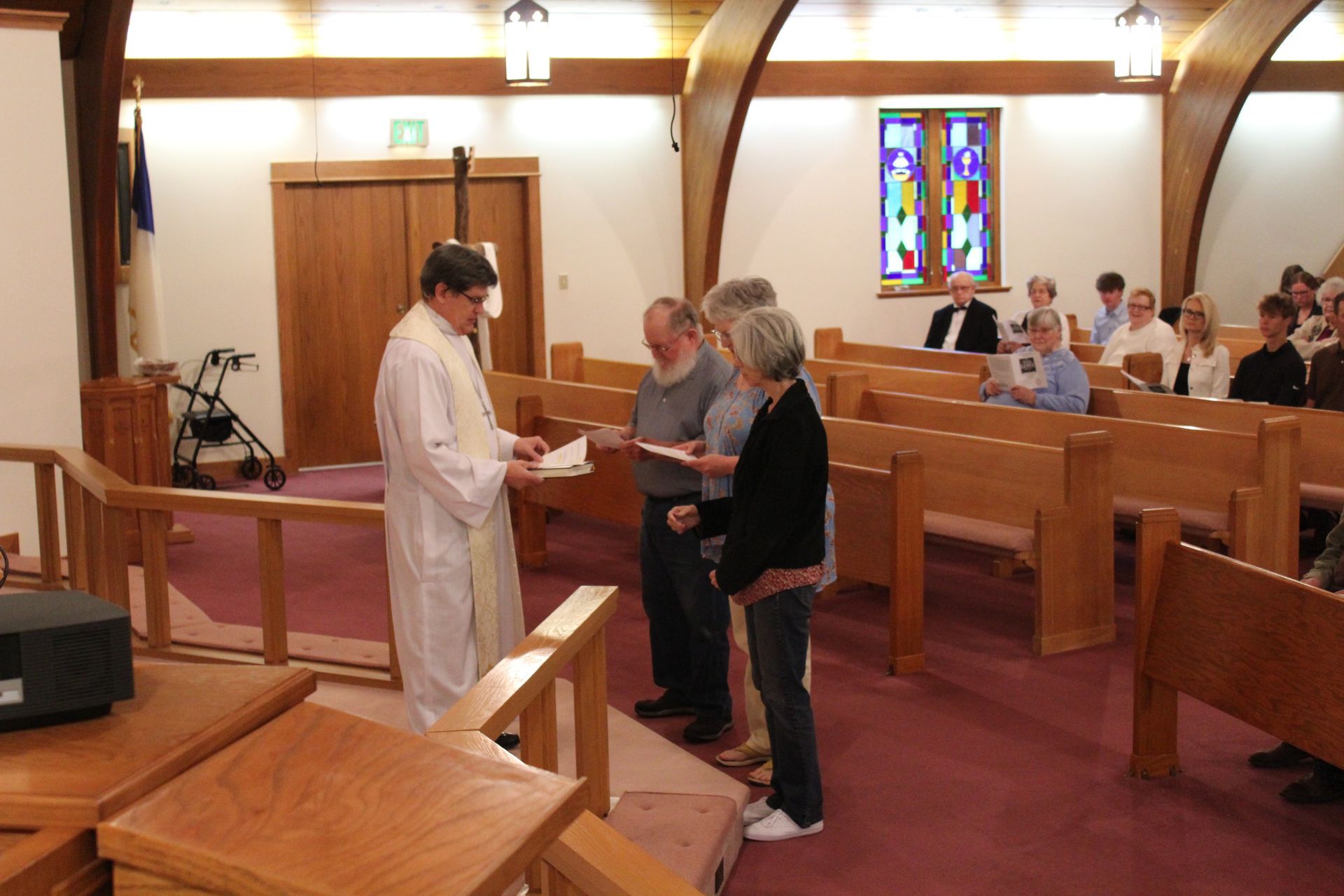 Zion Lutheran Church - Vassar, KS - New Members Being Acknowledged