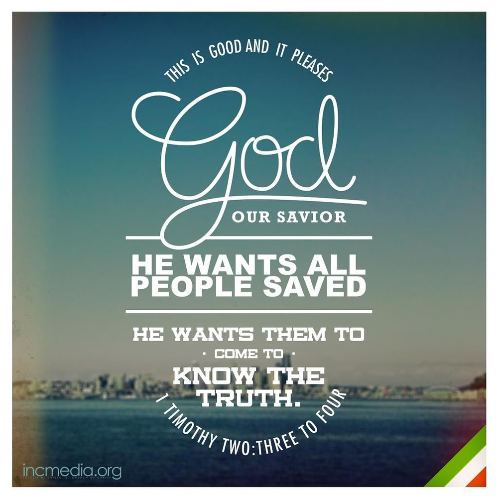 1 Timothy 2:3-4