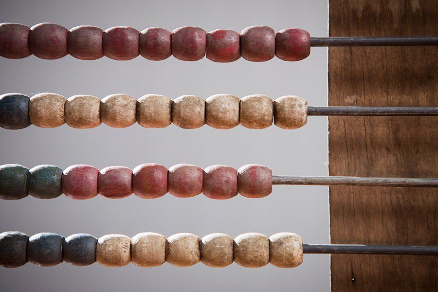 A picture of an abacus