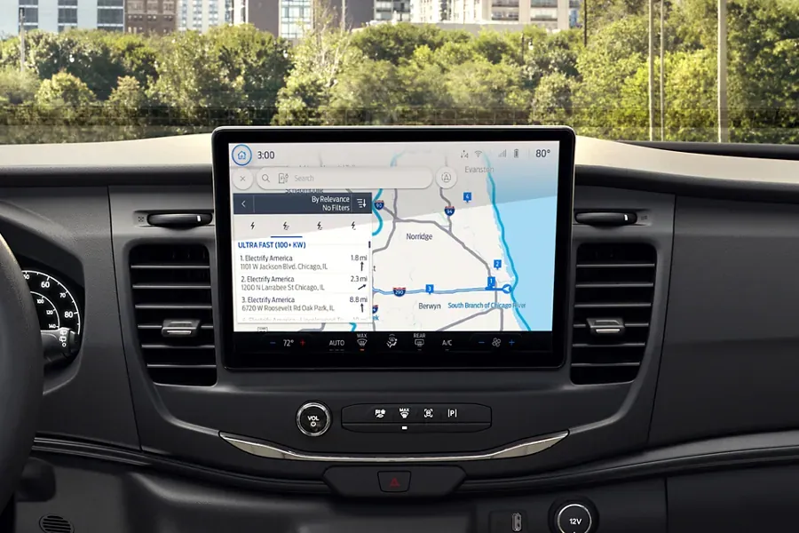 2023 Ford E-Transit Comfort on the road