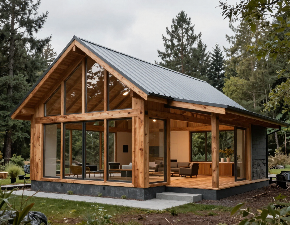 Room addition showing structural tie-in to existing home, home remodeling White City Oregon Pacific Northwest