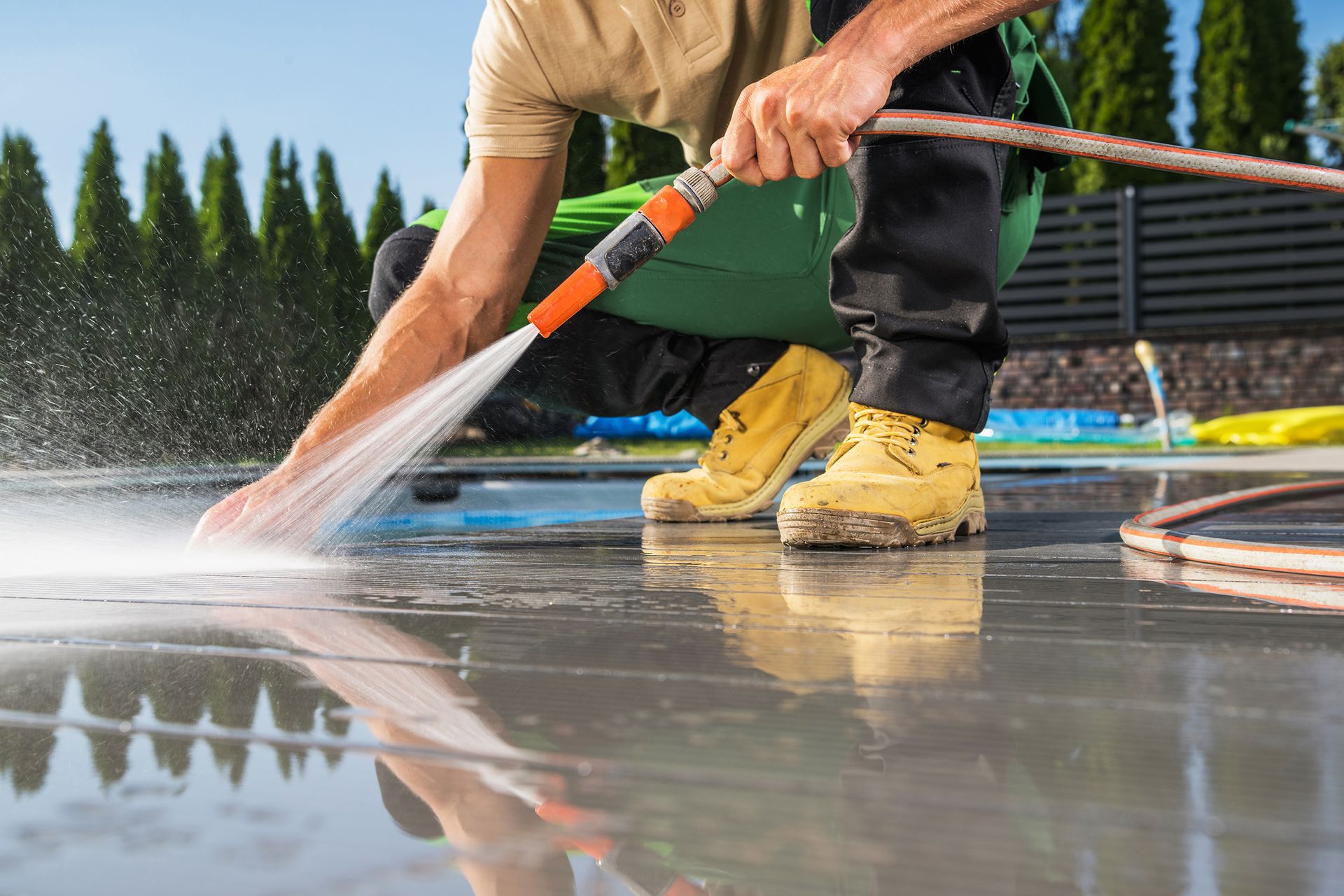 Professional Pool Deck Pressure Washing Transform Your Poolside Paradise