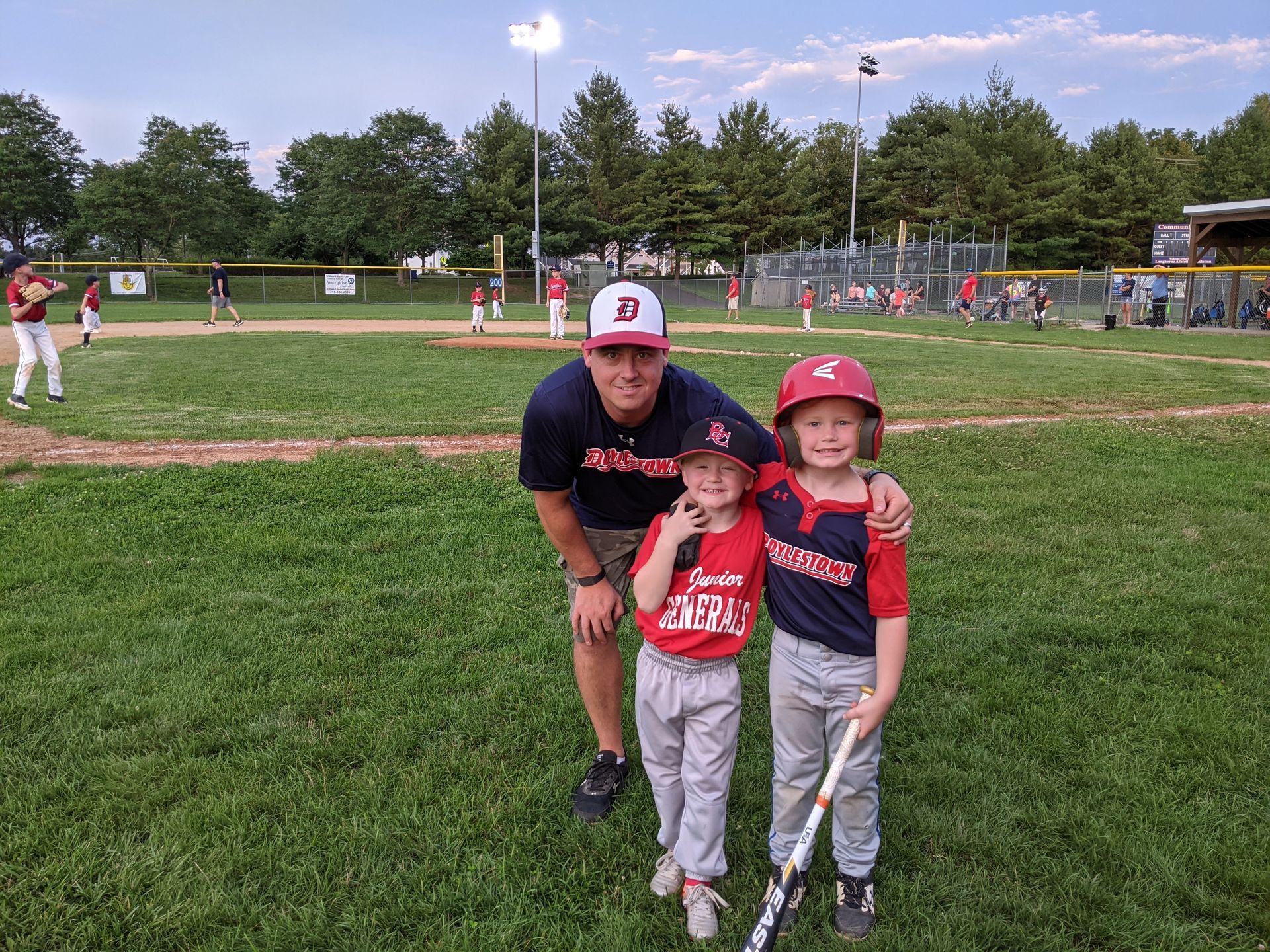 Joe Luchette - Founder of ArmSafe coaching on the baseball field