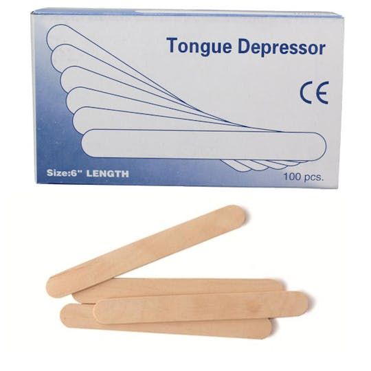 Non-sterile tongue depressors 100pcs Per Box