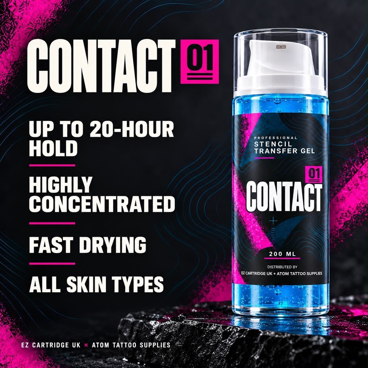 Contact 01 stencil gel