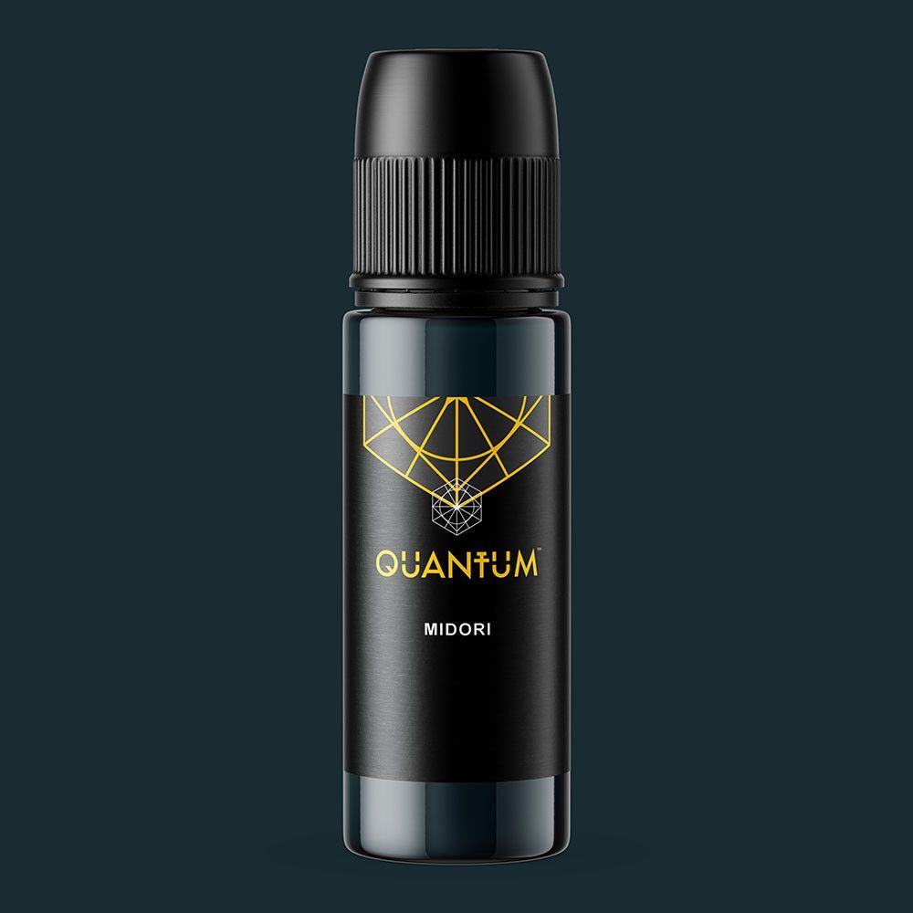 Black bottle labeled